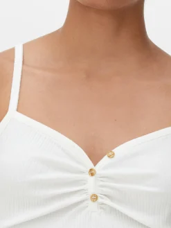 Camisola Con Cuello Henley