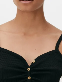 Camisola Con Cuello Henley