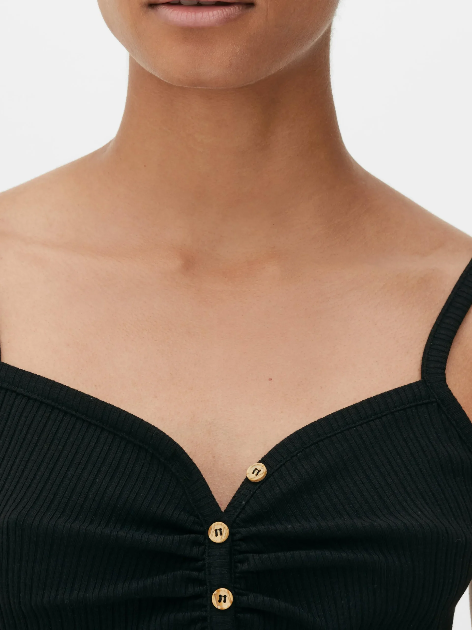 Camisola Con Cuello Henley