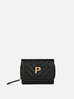 Cartera Acolchada Con Inicial