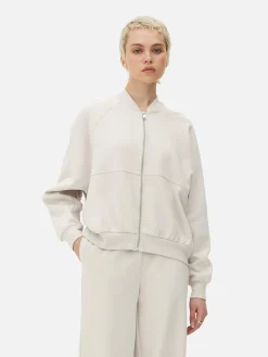 Cazadora Bómber Combinable Con Cremallera