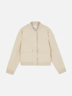 Cazadora Bómber Tejida Combinable