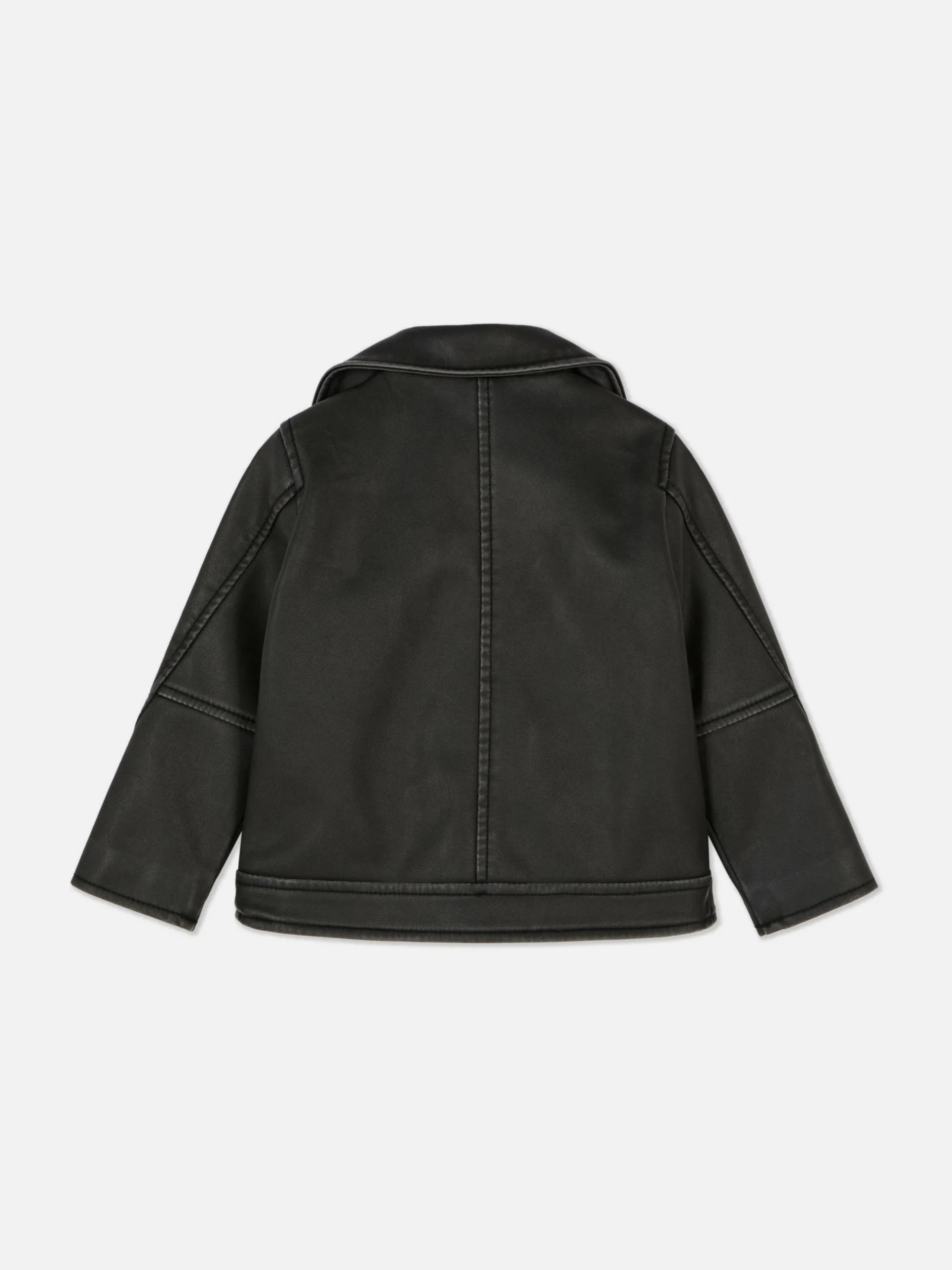 Cazadora Motera De Cuero Sintético