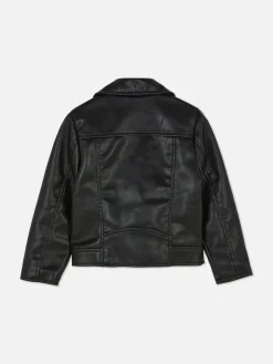 Cazadora Motera De Cuero Sintético