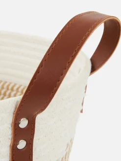 Cesta De Cuerda Con Asas