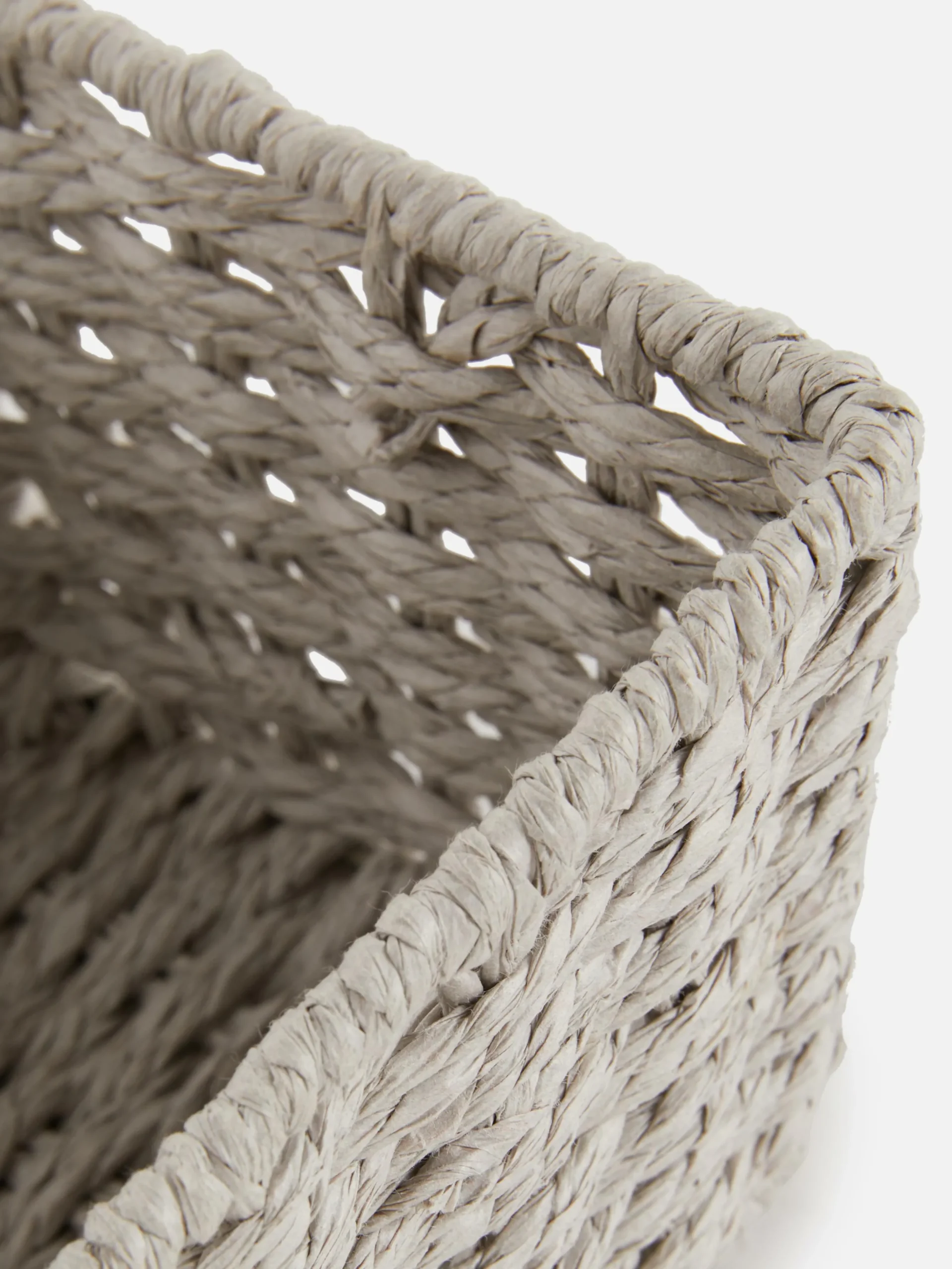 Cesta De Cuerda Cuadrada