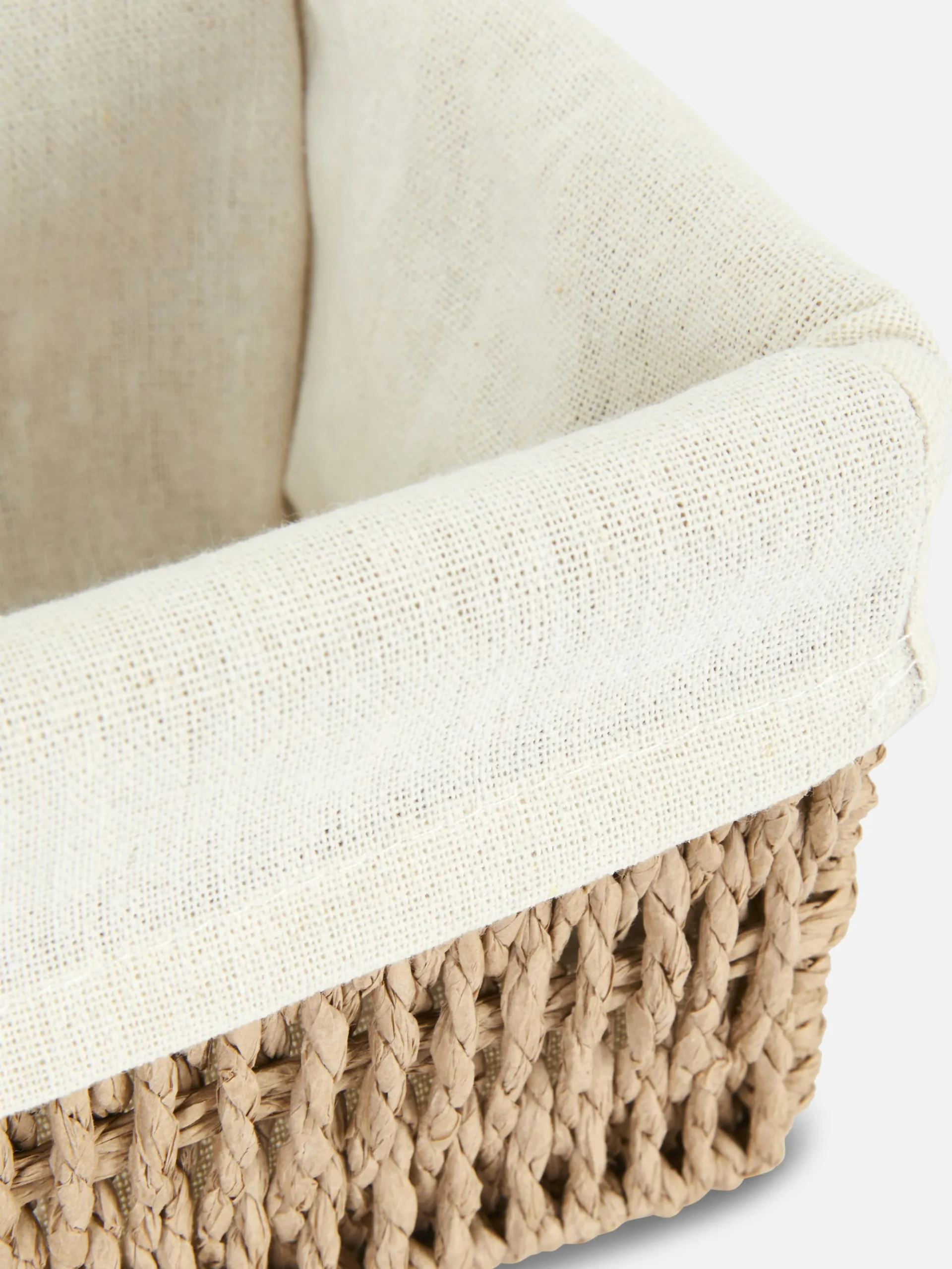 Cesta Rectangular De Cuerda De Papel