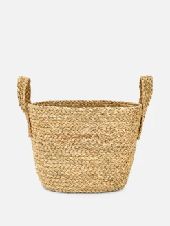 Cesta Tejida Con Dos Asas