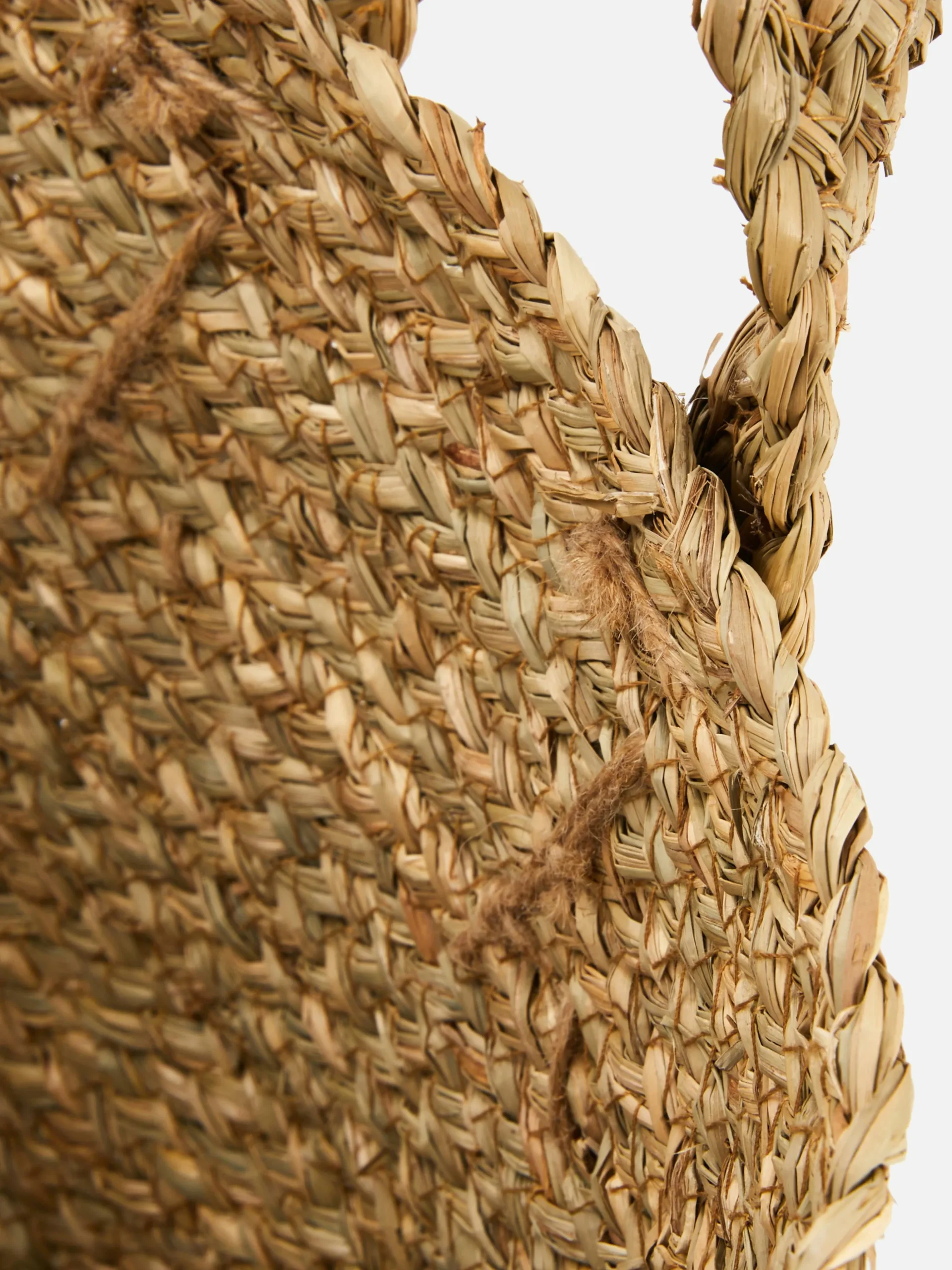 Cesta Tejida Con Dos Asas