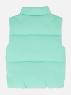 Chaleco Acolchado Con Botones A Presión