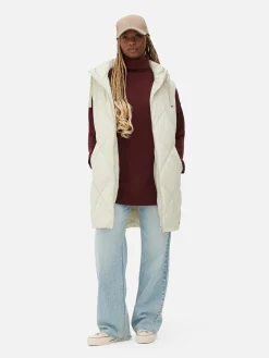 Chaleco Acolchado Con Capucha