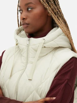 Chaleco Acolchado Con Capucha