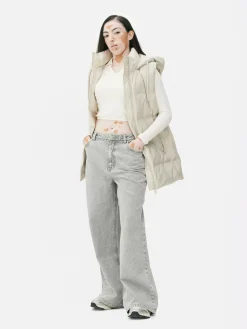 Chaleco Acolchado Con Capucha