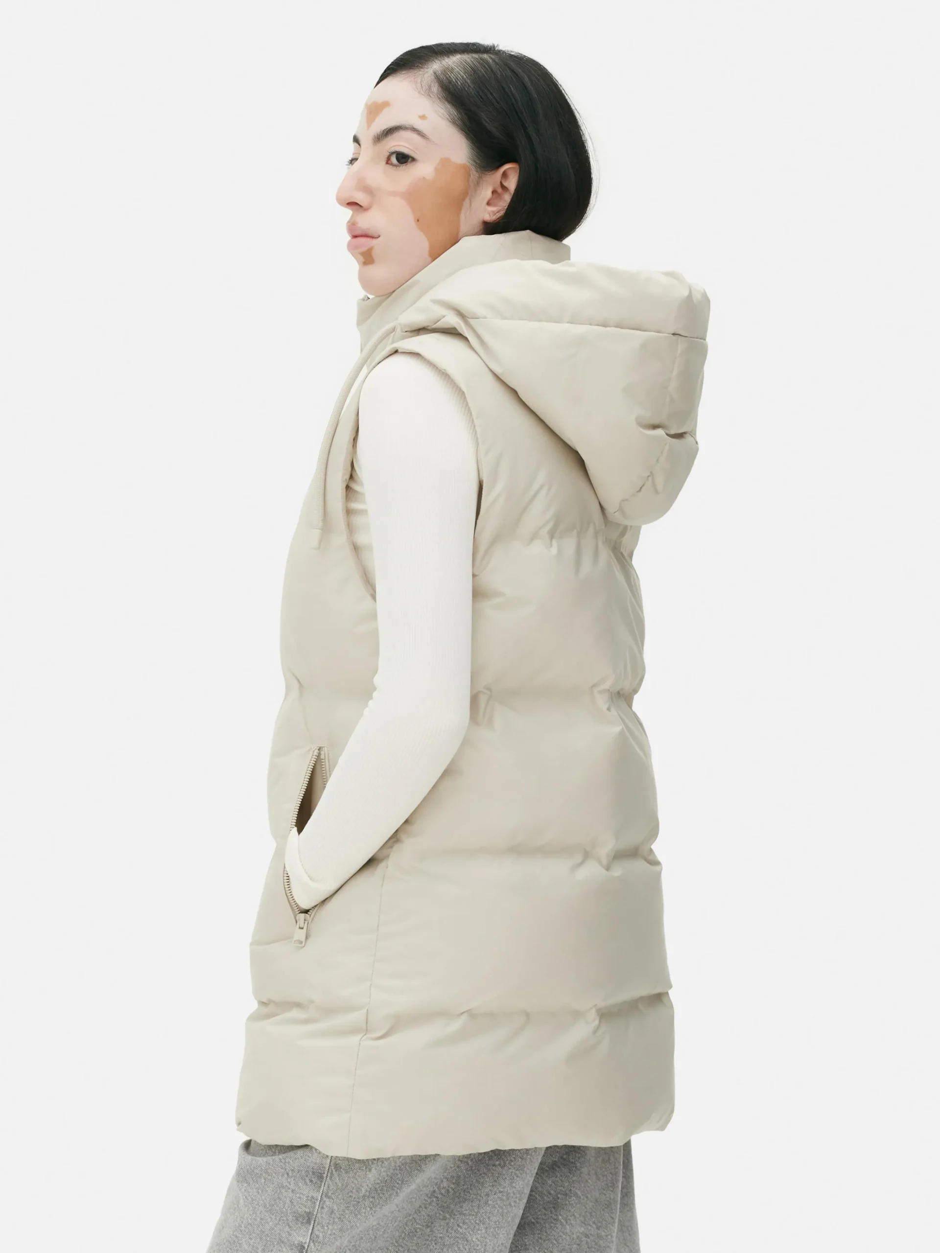 Chaleco Acolchado Con Capucha