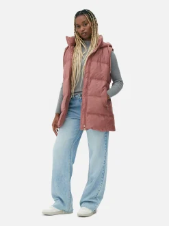 Chaleco Acolchado Con Capucha