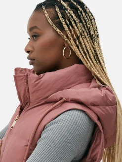 Chaleco Acolchado Con Capucha