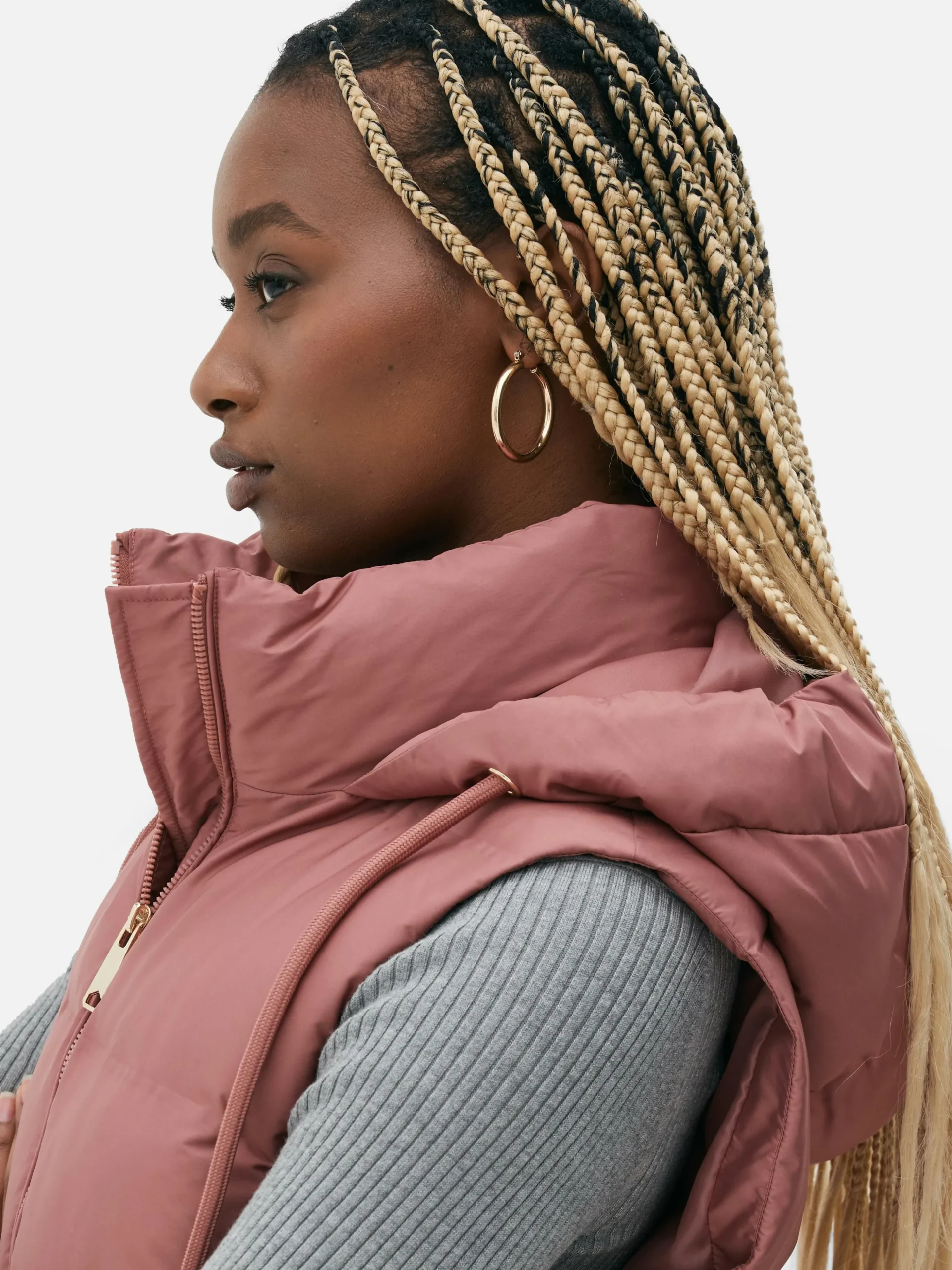 Chaleco Acolchado Con Capucha