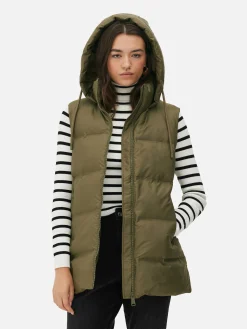 Chaleco Acolchado Con Capucha