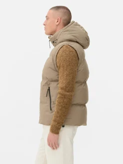 Chaleco Acolchado Con Capucha