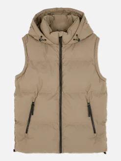 Chaleco Acolchado Con Capucha