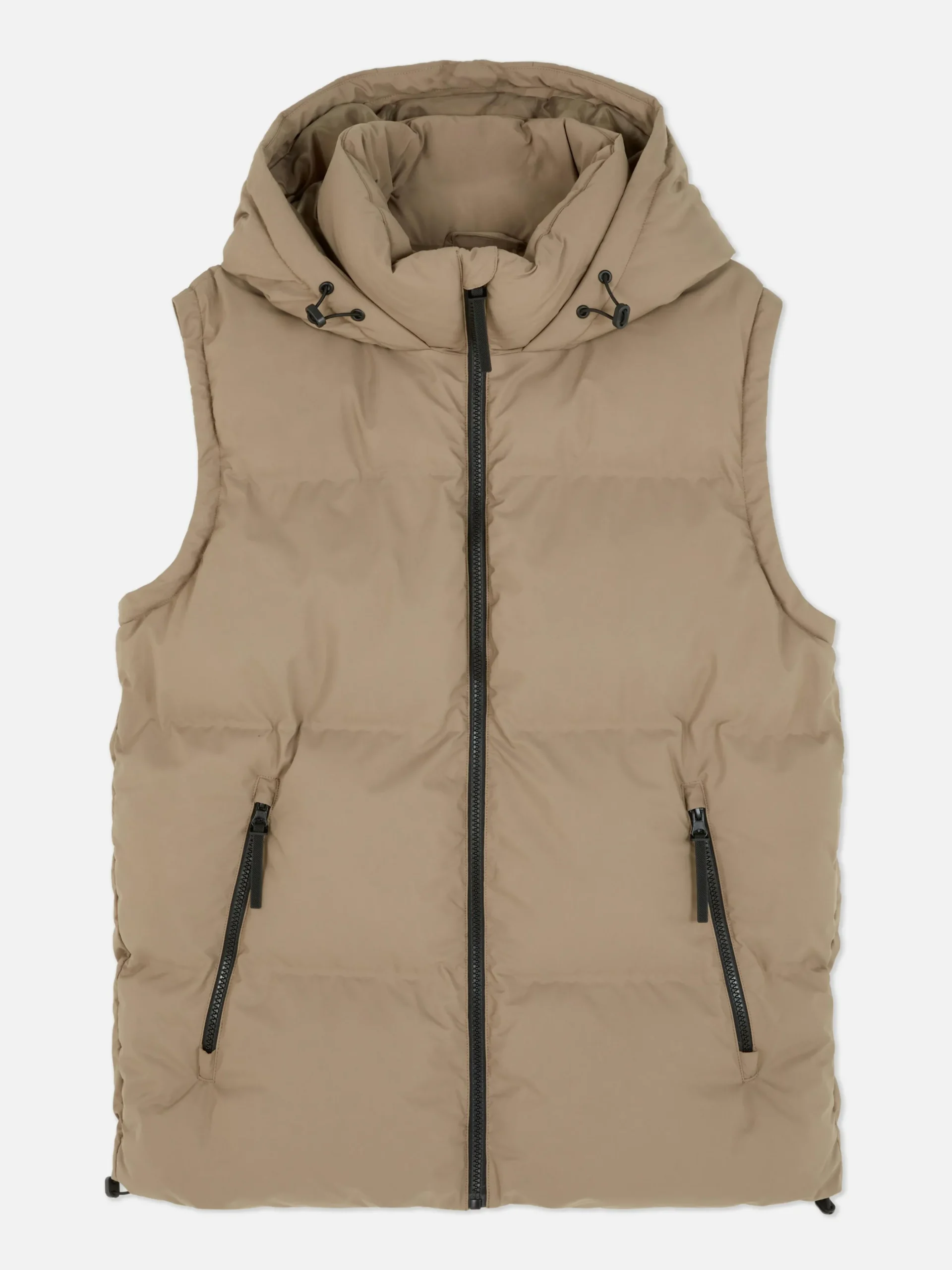 Chaleco Acolchado Con Capucha