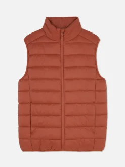 Chaleco Acolchado Con Cremallera Integral