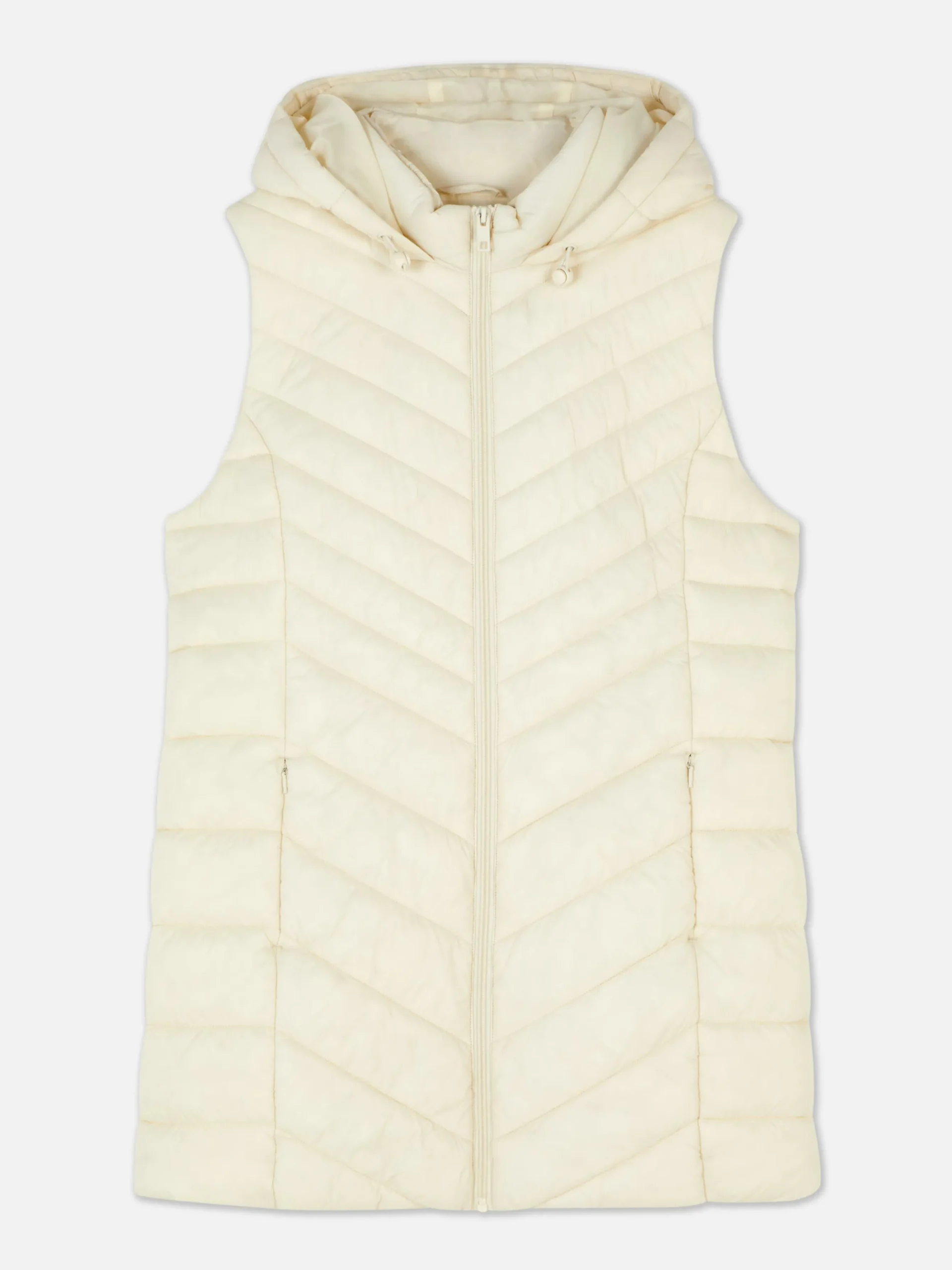 Chaleco Acolchado De Corte Largo