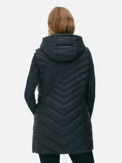 Chaleco Acolchado De Corte Largo