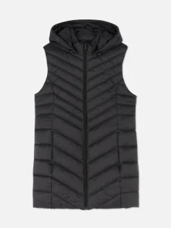 Chaleco Acolchado De Corte Largo