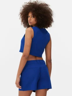 Chaleco Corto Con Botonadura Simple