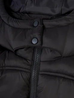 Chaleco Largo Con Capucha