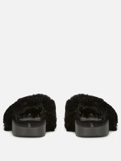 Chanclas De Pelo Sintético