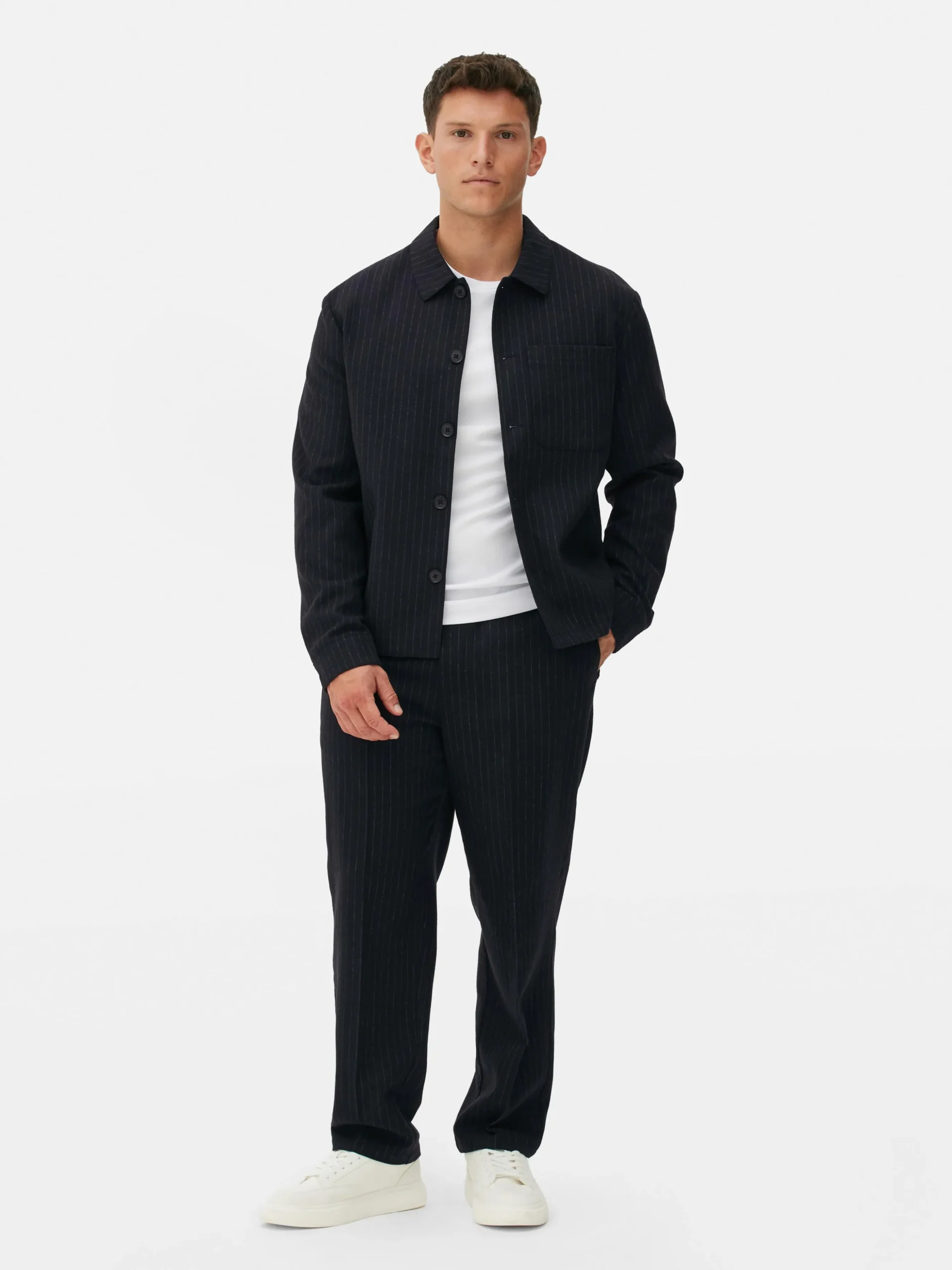 Chaqueta A Rayas Con Botones De Kem