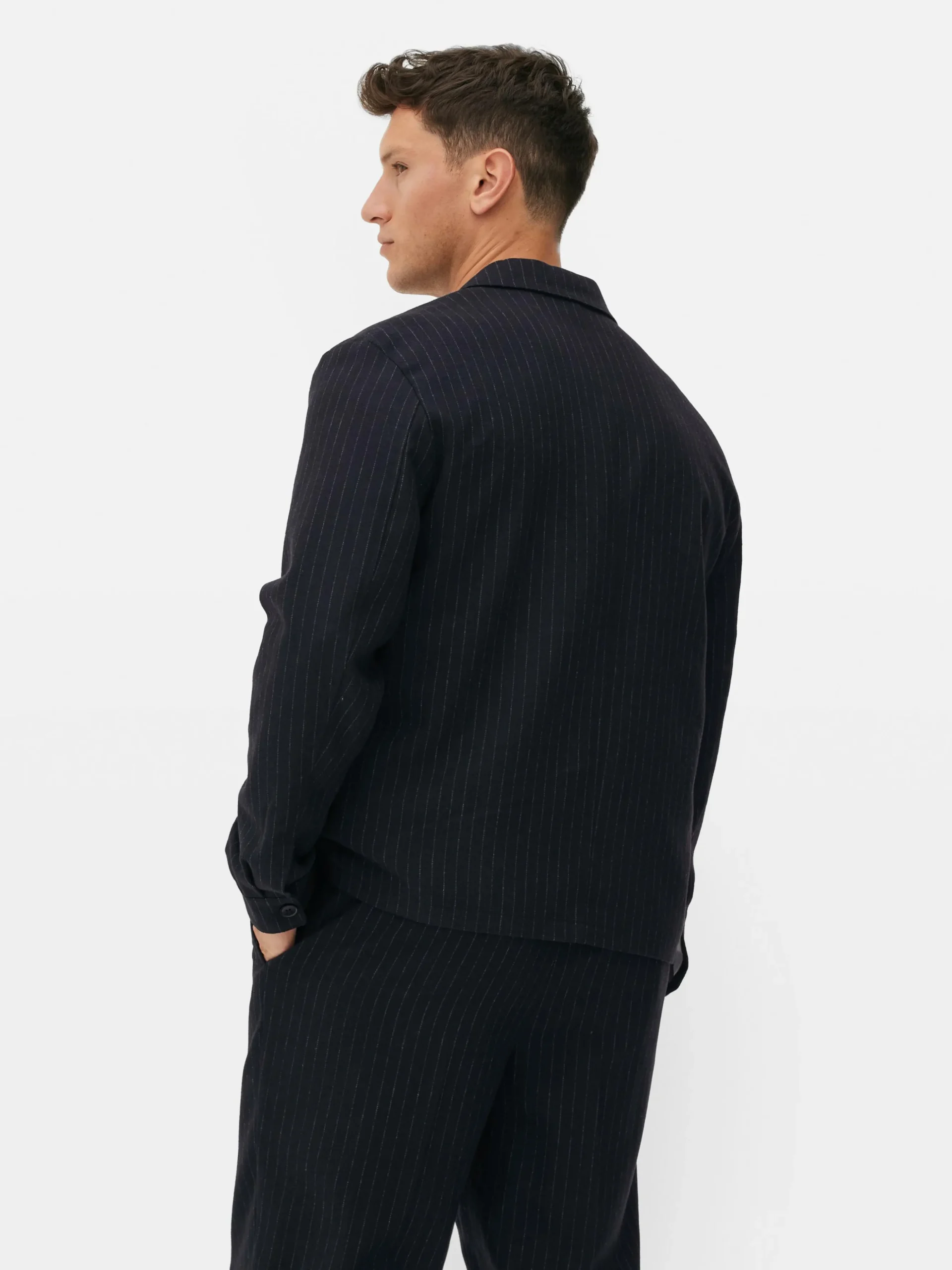 Chaqueta A Rayas Con Botones De Kem