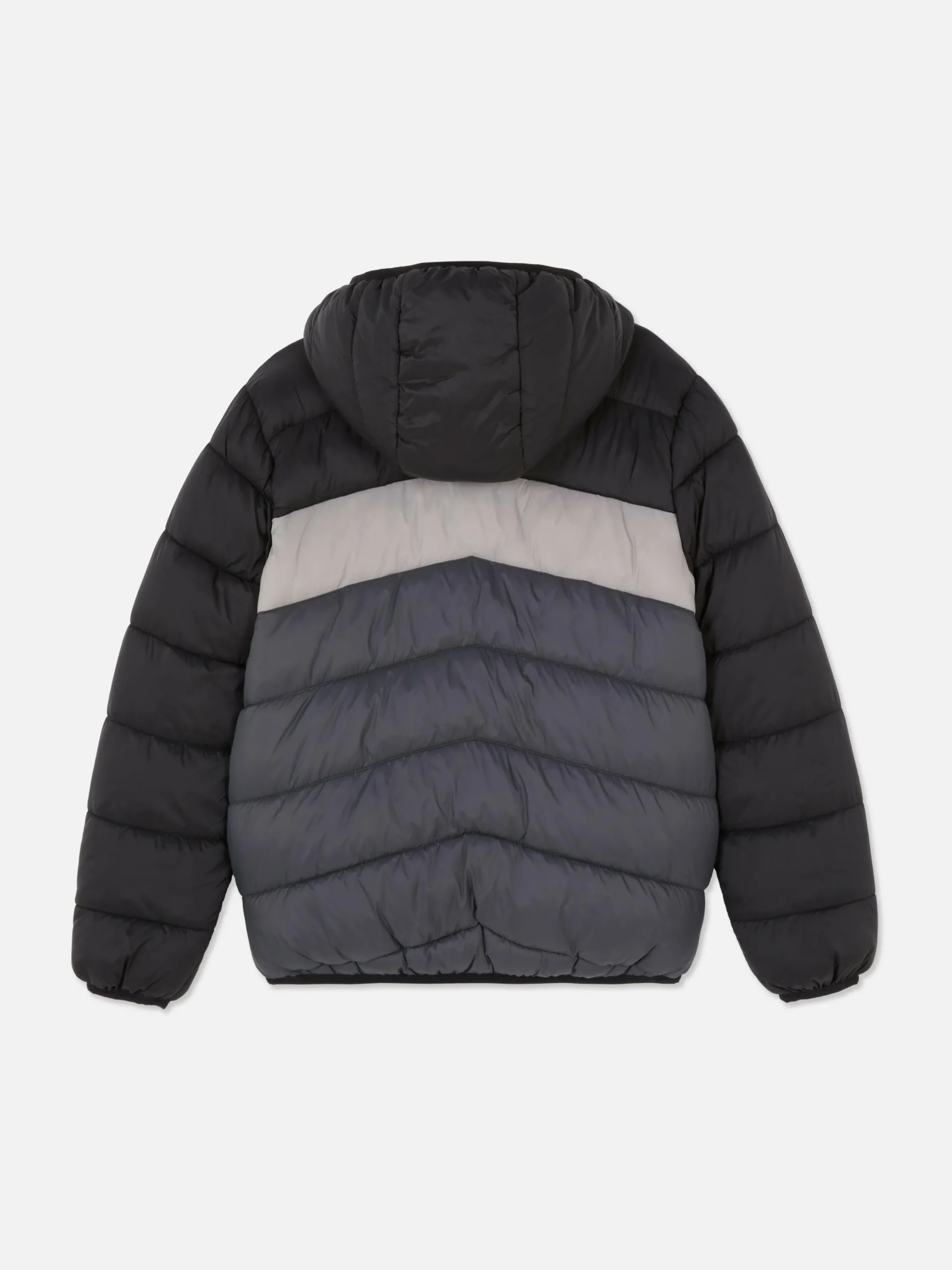 Chaqueta Acolchada Con Bloques De Color