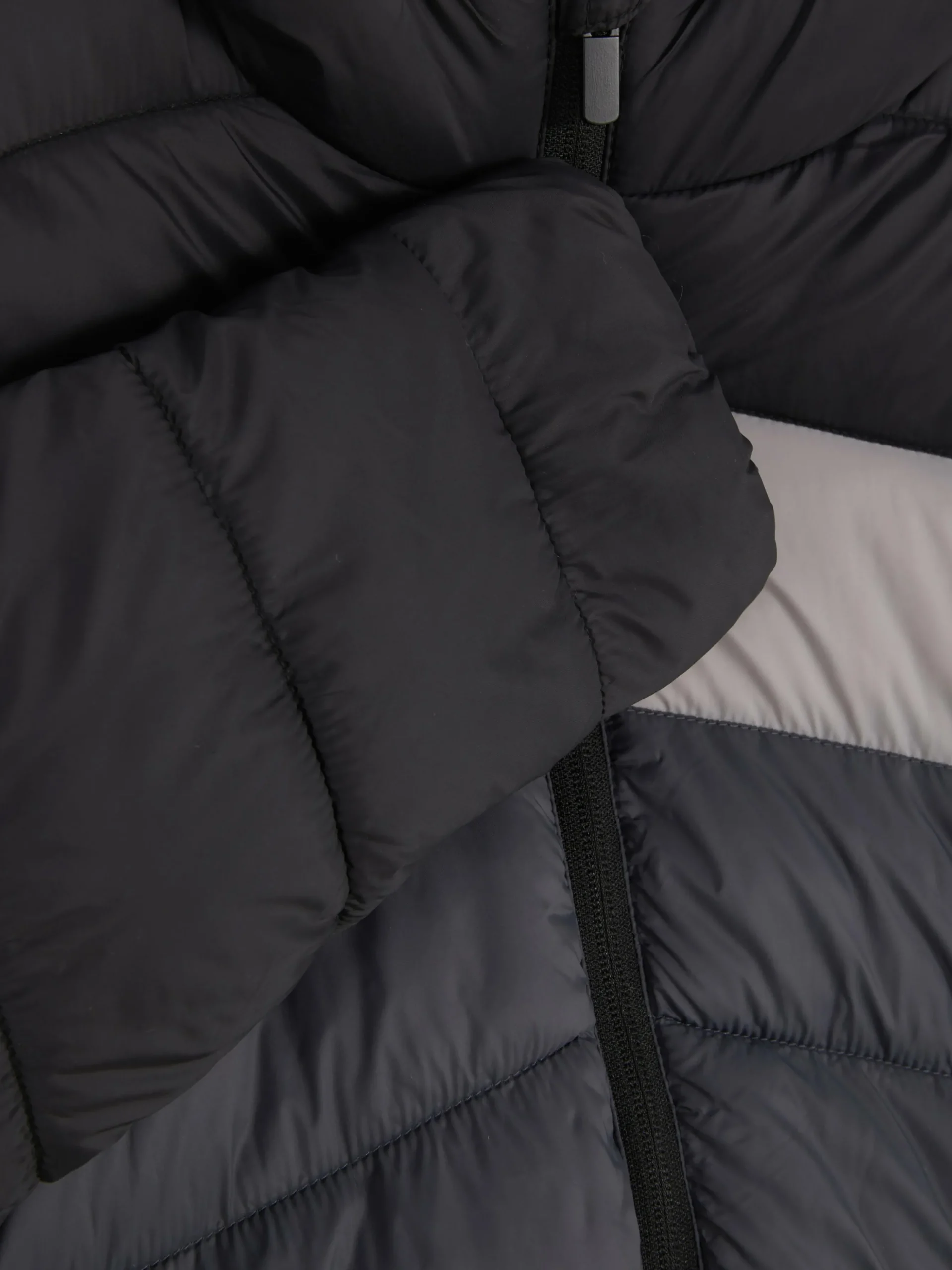 Chaqueta Acolchada Con Bloques De Color