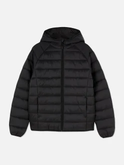 Chaqueta Acolchada Con Capucha Básica