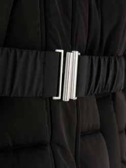 Chaqueta Acolchada Con Cinturón