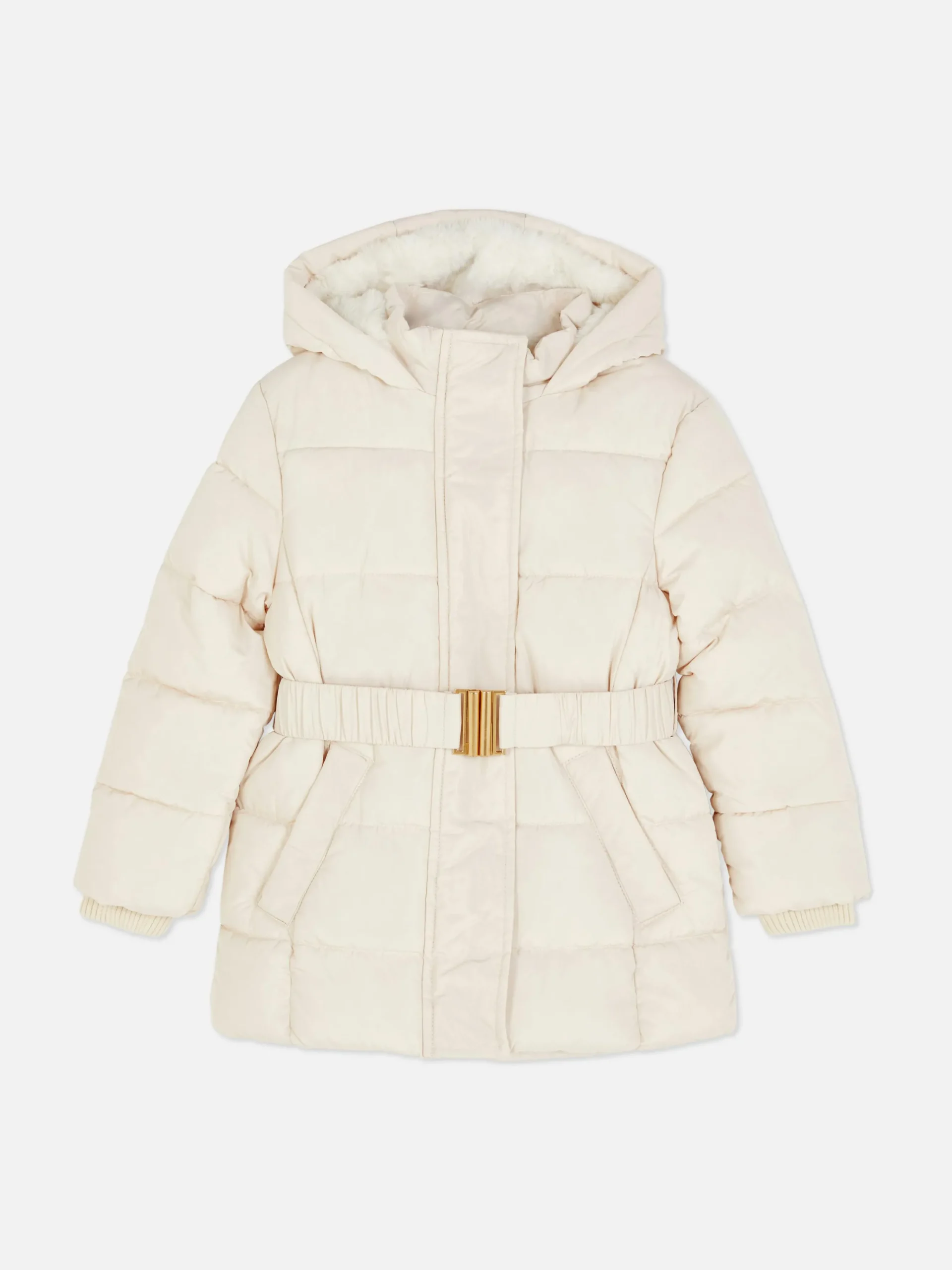 Chaqueta Acolchada Con Cinturón