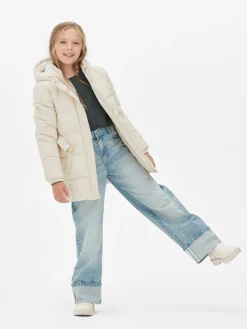 Chaqueta Acolchada Con Cinturón