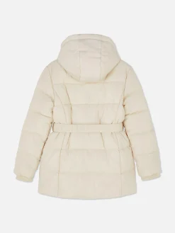 Chaqueta Acolchada Con Cinturón