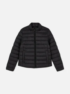 Chaqueta Acolchada Con Cuello Chimenea