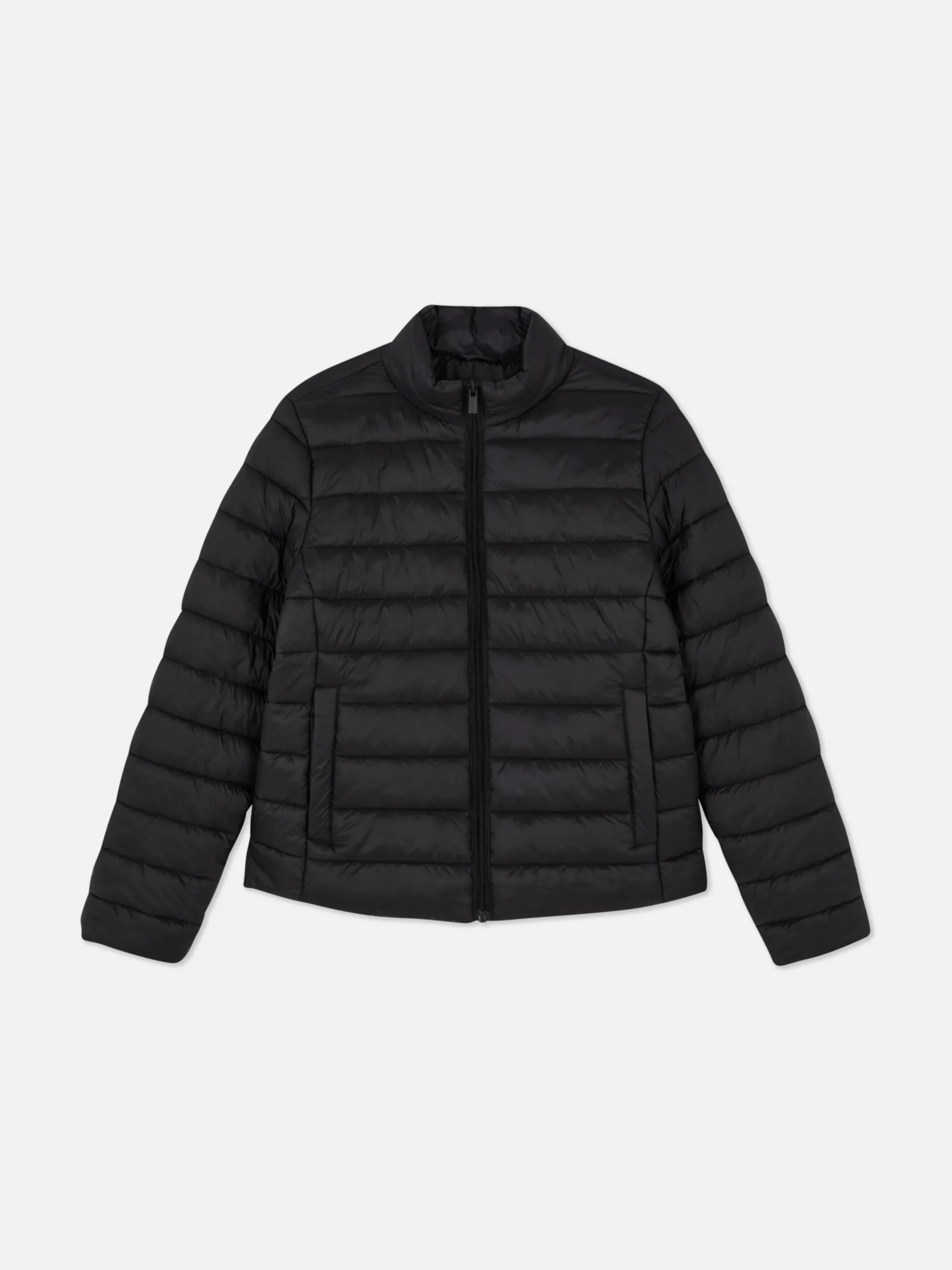 Chaqueta Acolchada Con Cuello Chimenea