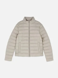 Chaqueta Acolchada Con Cuello Chimenea