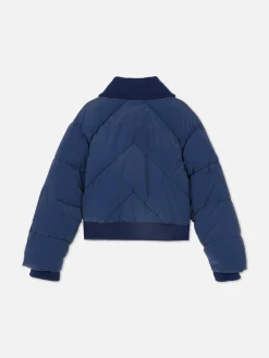 Chaqueta Acolchada Con Cuello