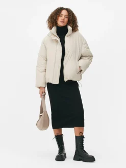 Chaqueta Acolchada De Cuello Alto