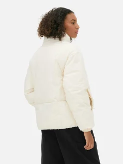 Chaqueta Acolchada De Cuello Alto