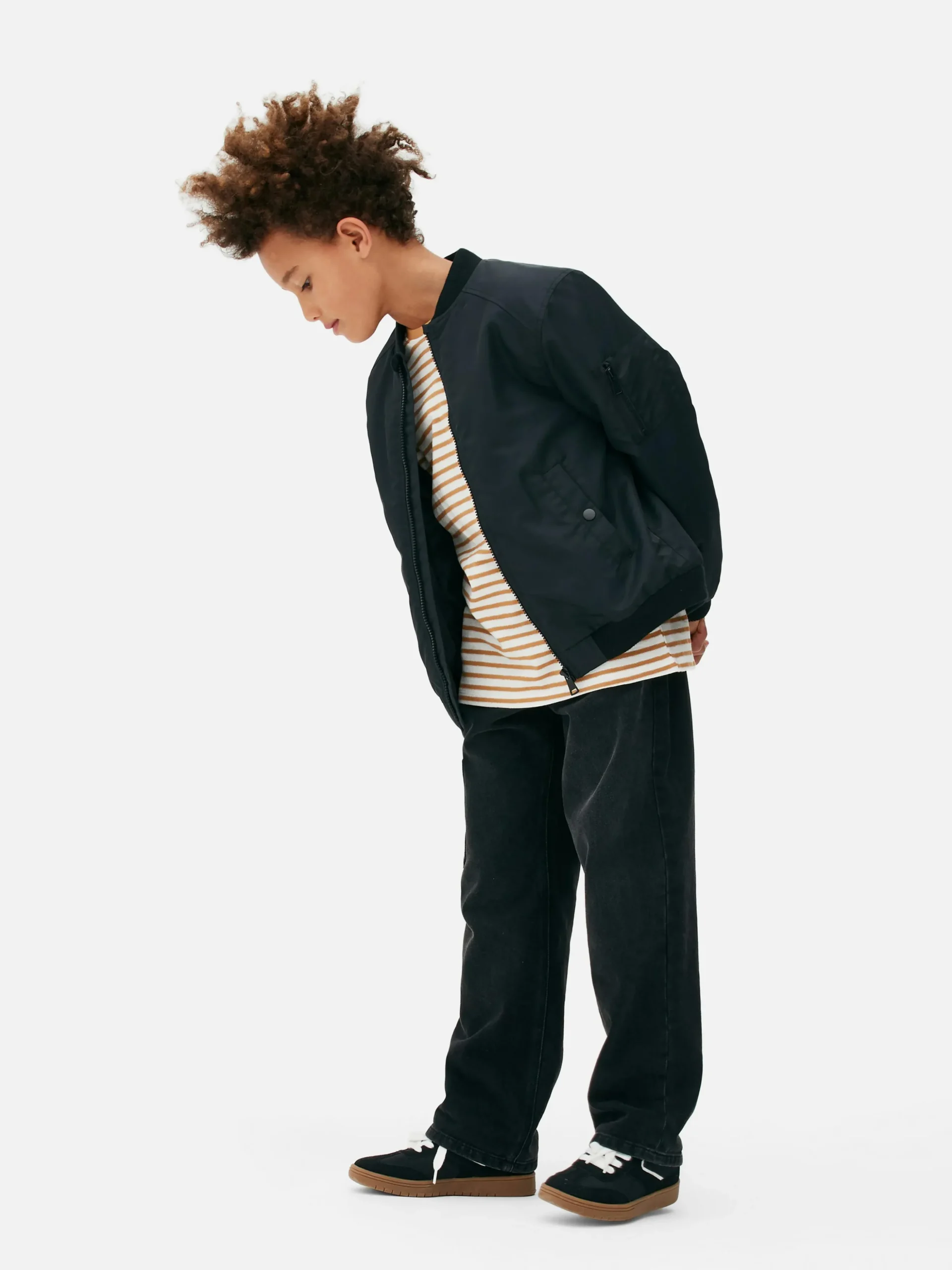 Chaqueta Bómber Con Cremallera