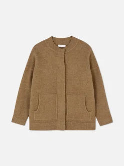 Chaqueta Bómber De Punto Extragrande