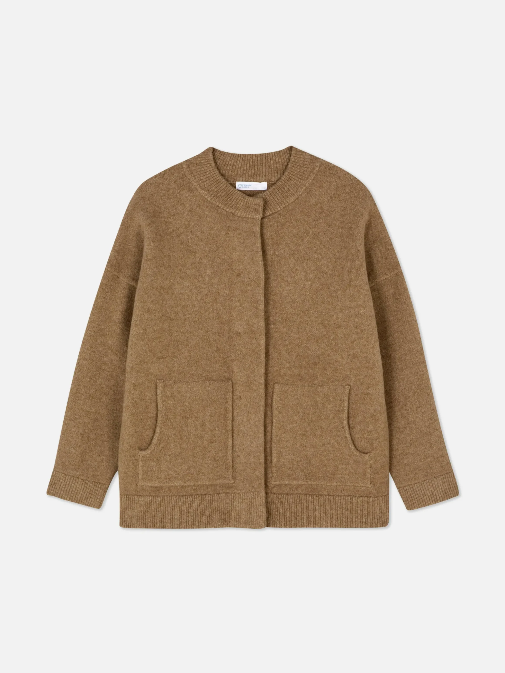 Chaqueta Bómber De Punto Extragrande